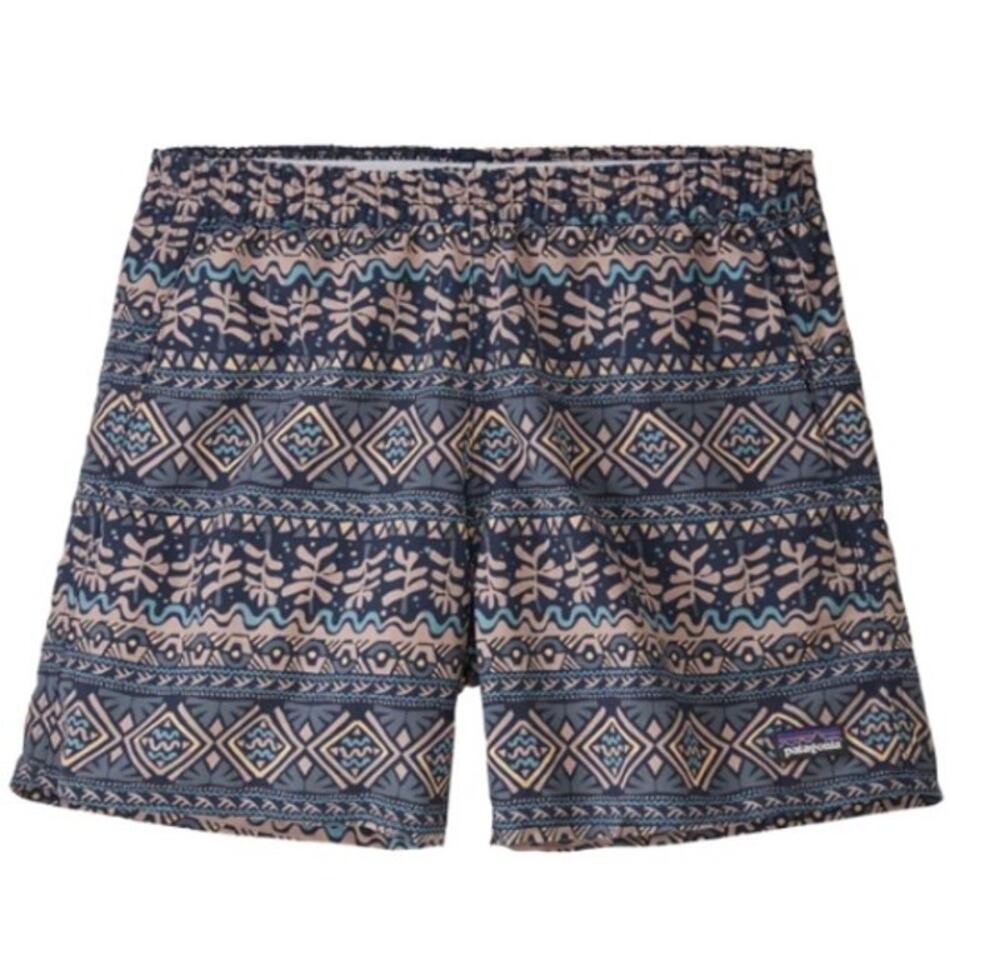 Patagonia‎ Women's Baggies Shorts 4 inch- Gray/Blue, Size Small